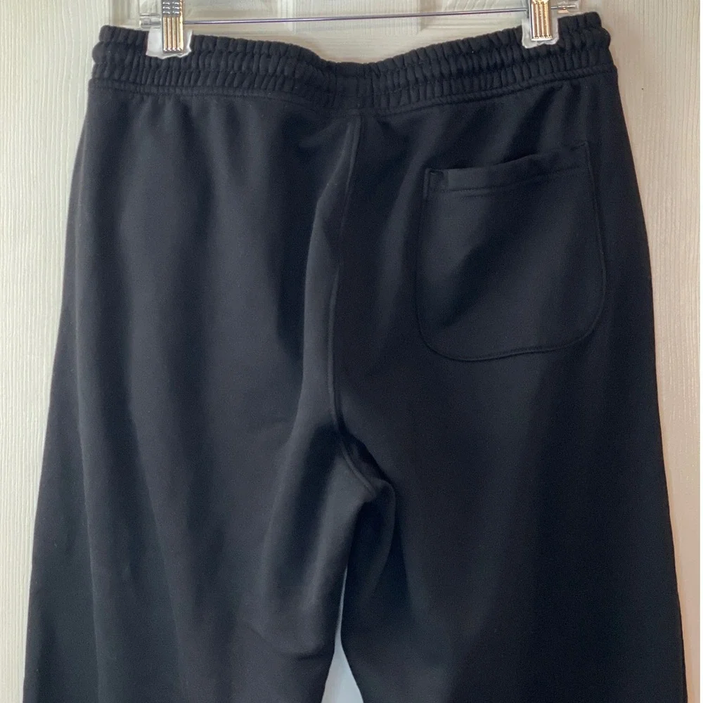 H&M Jogger Sweatpants Mens Medium Black Excellent Relaxed Fit Fleece Drawstring